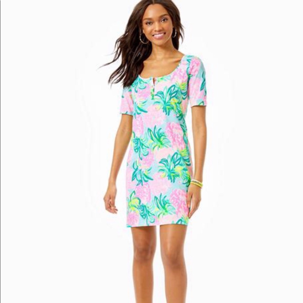 LILLY PULITZER Gavyn Dress NWT Pineapple Shake Sm